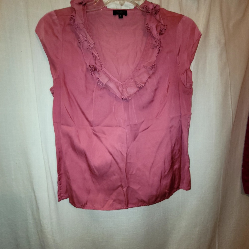 Talbots Blouse Lot of 4 Tops Sz Small Pink Fuschia Eyelet Multi Ivory Lace - Picture 15 of 16